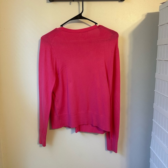 Charter Club pink button up cardigan - Picture 2 of 4